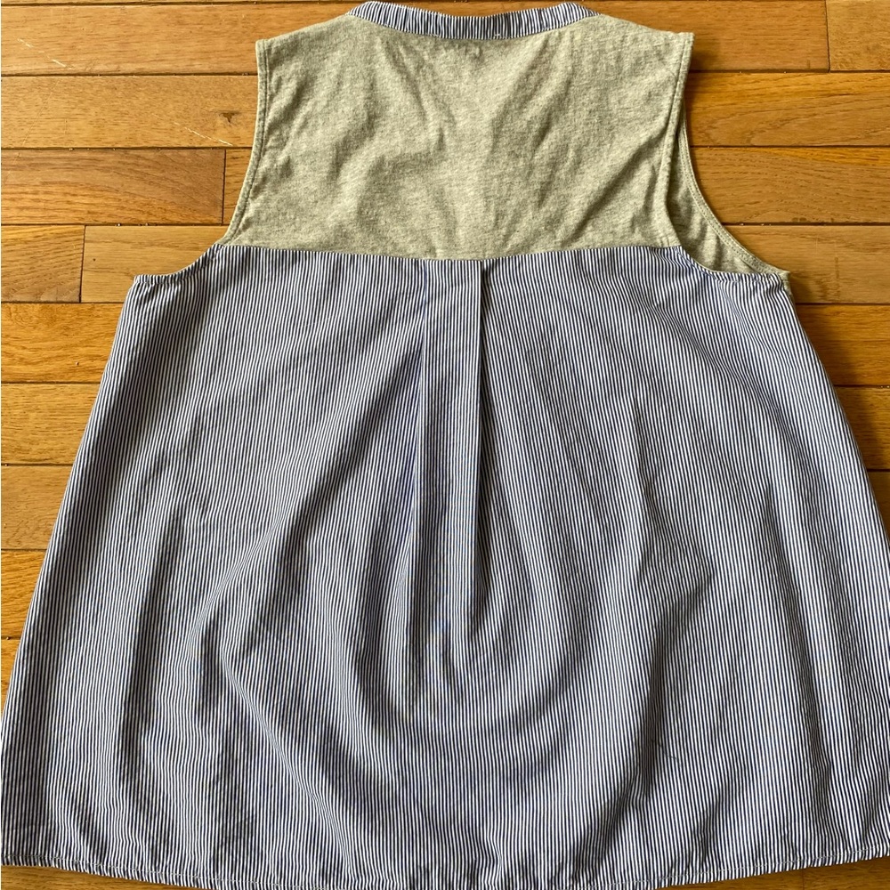EUC J.Crew Womens Cotton Mixed Media
Henley Tank Top Sleeveless Button shirt - Picture 9 of 16